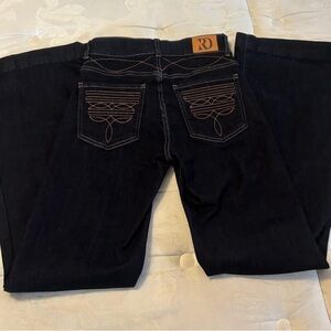 NWOT Dark wash Ranch Dress’n Trousers XS